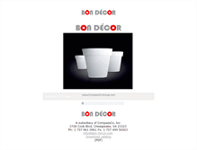 Tablet Screenshot of bon-decor.com